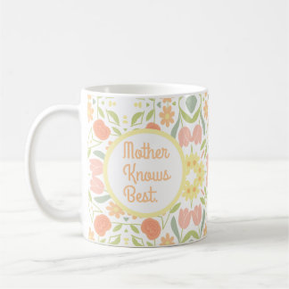 Blumen-Tasse zum Muttertag "Mutti weiß es am beste Kaffeetasse