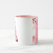 Blumen-Tassen mit Anfangsbuchstabe A | Personalisi Tasse (Zentrum)