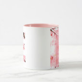 Blumen-Tassen mit Anfangsbuchstabe E | Personalisi Tasse (Zentrum)