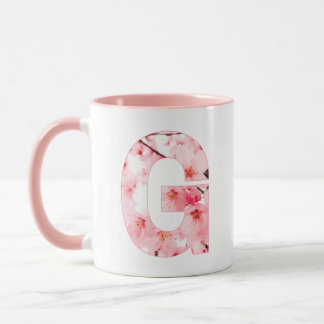 Blumen-Tassen mit Anfangsbuchstabe G | Personalisi Tasse