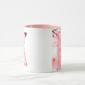 Blumen-Tassen mit Anfangsbuchstabe K | Personalisi Tasse (Zentrum)