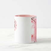 Blumen-Tassen mit Anfangsbuchstabe P | Personalisi Tasse (Zentrum)