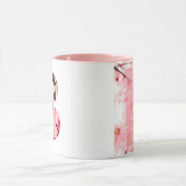 Blumen-Tassen mit Anfangsbuchstabe | Personalisier Tasse (Zentrum)