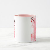 Blumen-Tassen mit Anfangsbuchstabe | Personalisier Tasse (Zentrum)
