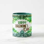 Blumen-Tassen zum Valentinstag mit individuellem T Tasse (Zentrum)