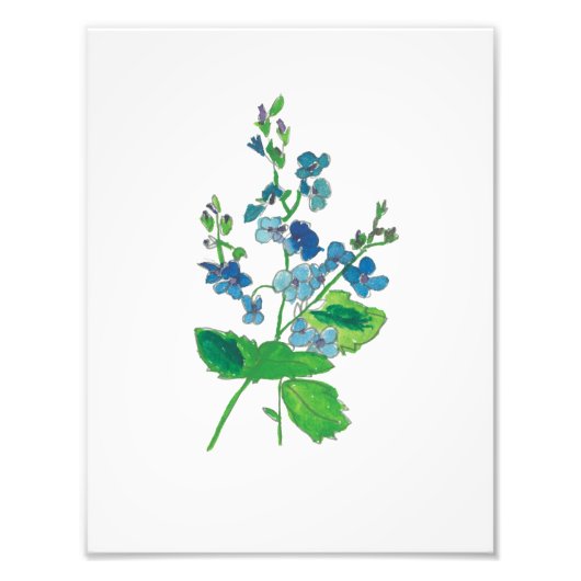 Blumen-Tattoo-Druck Fotodruck (Vorne)