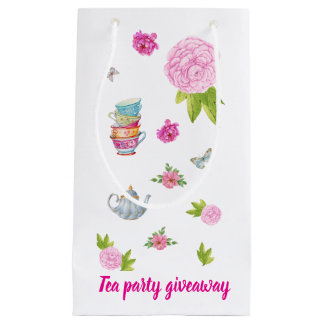 Blumen-Teeparty-Geschenktüte Kleine Geschenktüte