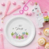 Blumen-Teeparty-Teller aus Papier Pappteller (Party)