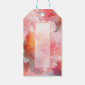 Blumen-Teller aus Papier Geschenkanhänger (Rückseite)
