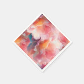 Blumen-Teller aus Papier Serviette (Ecke)
