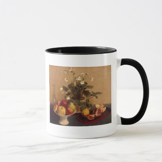 Blumen, Teller mit Frucht und Carafe, 1865 Tasse (Rechts)