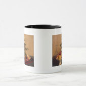 Blumen, Teller mit Frucht und Carafe, 1865 Tasse (Zentrum)