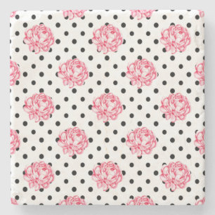 Blumen-Teppich-Wurfdecke Steinuntersetzer