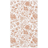Blumen Terrakotta-Toile-Muster Tischdecke (Vorderseite)