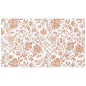 Blumen Terrakotta-Toile-Muster Tischdecke (Vorderseite (Horizontal))