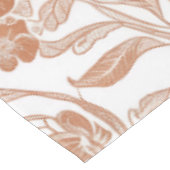 Blumen Terrakotta-Toile-Muster Tischdecke (Schrägansicht)