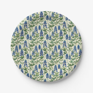 Blumen-Texas-Bluebonnet-Papierteller Lupine-Party Pappteller
