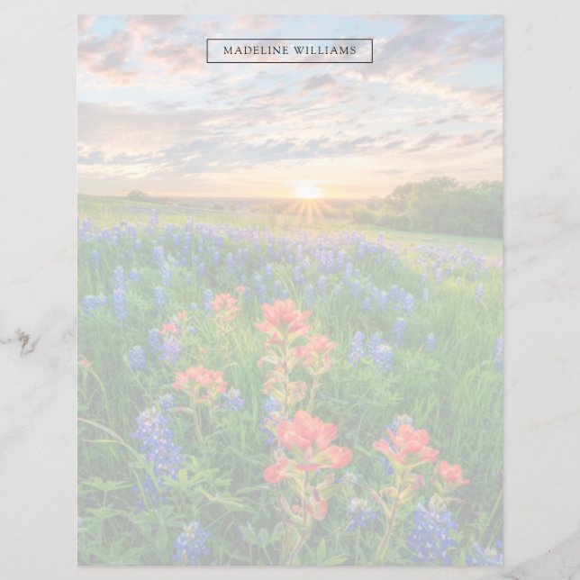 Blumen | Texas Bluebonnets & Indian Paintbrush (Vorderseite)