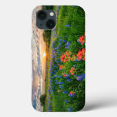 Blumen | Texas Bluebonnets & Indian Paintbrush Case-Mate iPhone Hülle (Rückseite)