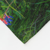Blumen | Texas Bluebonnets & Indian Paintbrush Fleecedecke (Ecke)