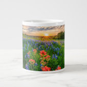 Blumen | Texas Bluebonnets & Indian Paintbrush Jumbo-Tasse (Vorderseite)