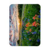Blumen | Texas Bluebonnets & Indian Paintbrush Magnet (Vertikal)