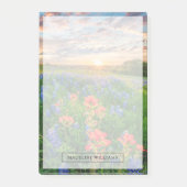 Blumen | Texas Bluebonnets & Indian Paintbrush Post-it Klebezettel (Vorderseite)