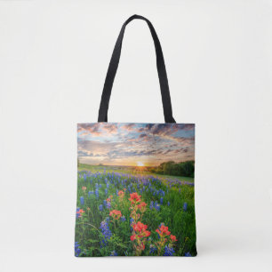 Blumen   Texas Bluebonnets & Indian Paintbrush Tasche
