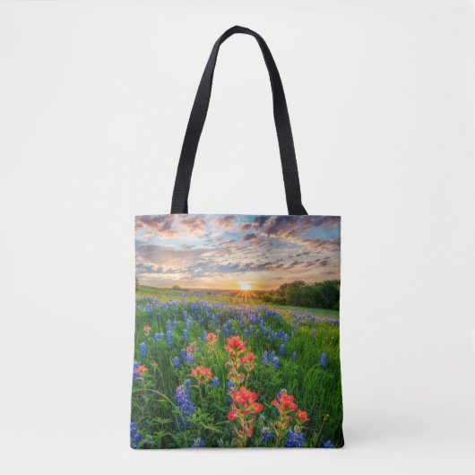 Blumen | Texas Bluebonnets & Indian Paintbrush Tasche (Vorderseite)