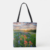 Blumen | Texas Bluebonnets & Indian Paintbrush Tasche (Rückseite)