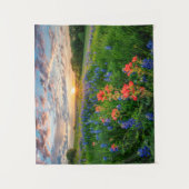 Blumen | Texas Bluebonnets & Indian Paintbrush Wandteppich (Vorderseite)
