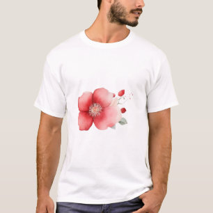 Blumen Thema rosa Geschenkidee T-Shirt
