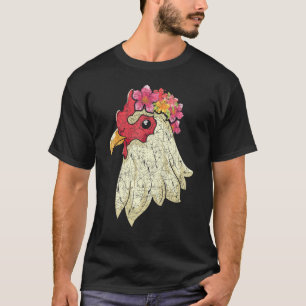 Blumen Tier   Bauernhof Tier Landwirt Vogel Blume  T-Shirt