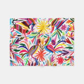Blumen-/Tiermuster bunten Otomi Druck-, Fleecedecke (Vorderseite (Horizontal))