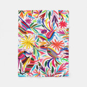 Blumen-/Tiermuster bunten Otomi Druck-, Fleecedecke (Vorderseite)