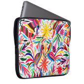 Blumen-/Tiermuster bunten Otomi Druck-, Laptopschutzhülle (Vorne Rechts)
