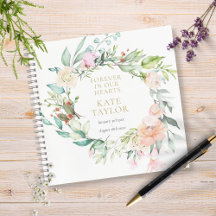 Blumen-Trauer-Gedenkbuch für Gäste