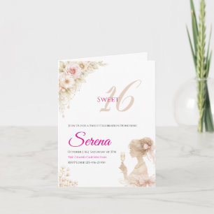 Blumen Traumhaft Weiche Sweet 16 Geburtstagsnotizk