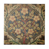 Blumen Tree-Leaf-Grenze Fliese (Vorderseite)