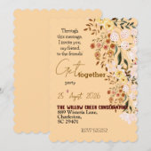 Blumen Treffen Einladung (Vorne/Hinten)