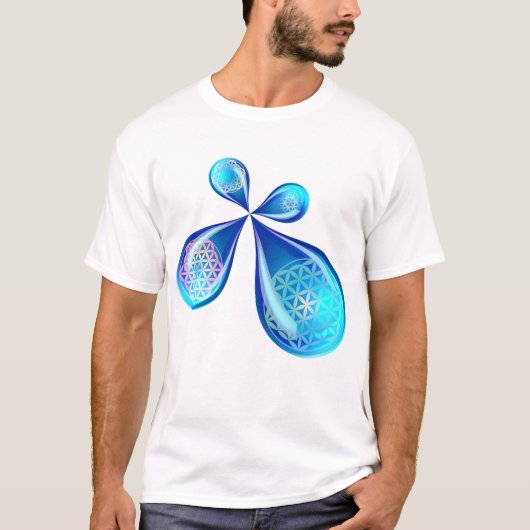 Blumen-Tropfen T-Shirt (Vorderseite)