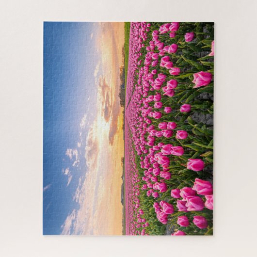 Blumen | Tulips South Holland, Niederlande Puzzle (Vertikal)