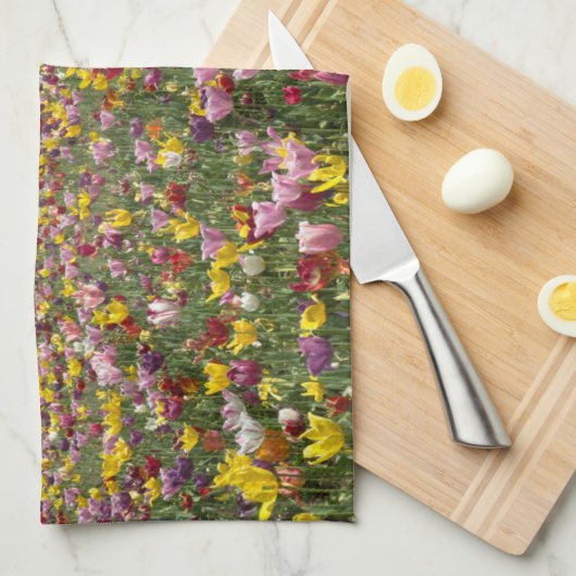 Blumen | Tulips Willamette Valley Oregon Geschirrtuch (Viertel Falte)