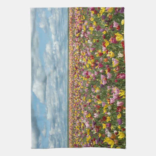 Blumen | Tulips Willamette Valley Oregon Geschirrtuch (Vertikal)