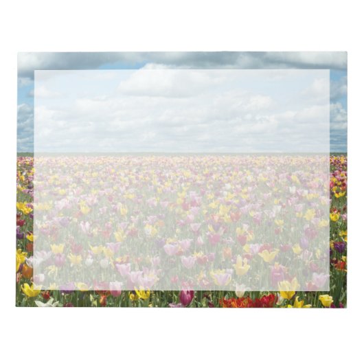 Blumen | Tulips Willamette Valley Oregon Notizblock (Vorderseite)