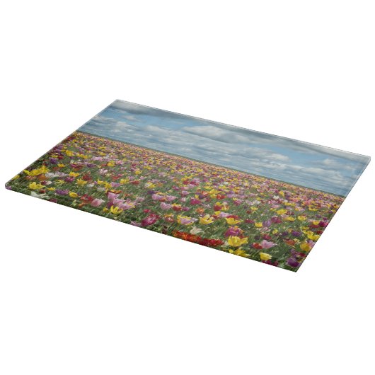 Blumen | Tulips Willamette Valley Oregon Schneidebrett (Ecke)