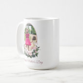 Blumen-TWO-Foto-Muttertags-Tasse Kaffeetasse (Vorderseite Links)