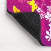 Blumen u. Schmetterlinge Mousepad (Ecke)