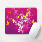 Blumen u. Schmetterlinge Mousepad (Mit Mouse)