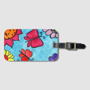 Blumen-u. Schmetterlings-Taschen-Umbau Gepäckanhänger